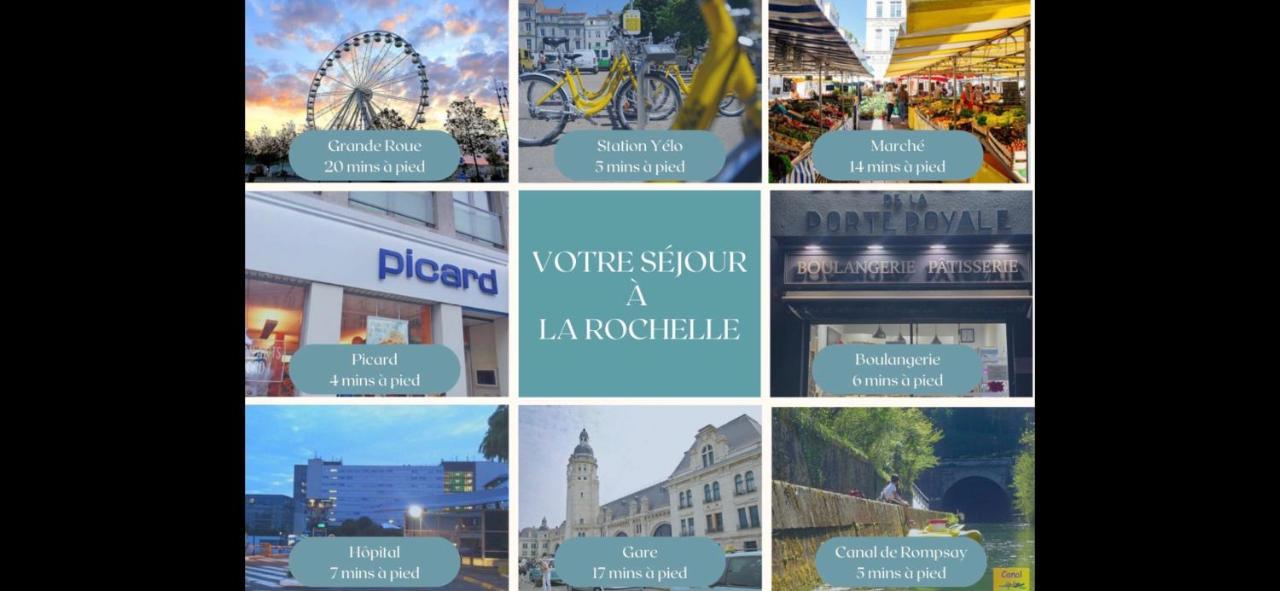 Le Coquet De Rompsay Paisible & Moderne Apartment La Rochelle  Exterior photo